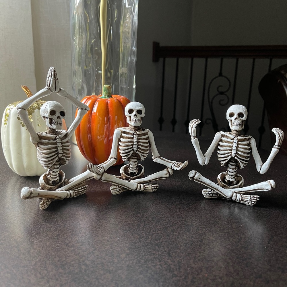Yoga Skeletons - set of 3 💀💀💀